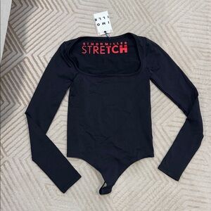 Simon Miller Rohe Stretch Nylon Bodysuit - Black 
never worn
size s